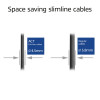 ACT musta 3 m LSZH S/FTP CAT6A Slimline patch-kaapeli snagless RJ45-liittimillä (DB7903)