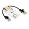 ACT musta 0,15 m LSZH S/FTP CAT7 Slimline -verkkokaapeli snagless RJ45-liittimillä (DF7930)