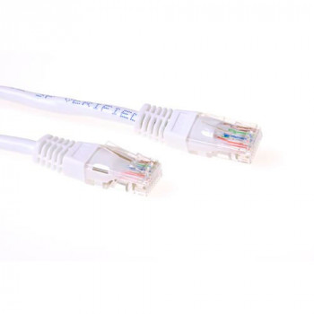 ACT valkoinen 15 m U/UTP CAT5e verkkokaapeli RJ45-liittimillä IB5415
