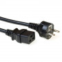 ACT AK5410 virtakaapeli CEE 7/7 - IEC C19 0,5 m musta