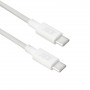 ACT USB 2.0 240W lataus-/datakaapeli USB-C - USB-C, valkoinen, 1 m (AC3084)