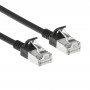 ACT musta 1m LSZH S/FTP CAT7 Slimline-patchkaapeli Snagless RJ45-liittimillä (DF7901)