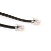 ACT TD5701 RJ12 - RJ12 puhelinkaapeli, 1 m, musta