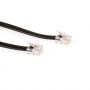 ACT TD5701 RJ12 - RJ12 puhelinkaapeli, 1 m, musta