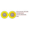 ACT 20 m Singlemode OS2 Duplex Armored kuitu-patchkaapeli LC/LC RL3320