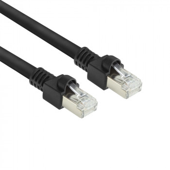 ACT FB8505 5 m S/FTP Cat.7 PUR joustava patchkaapeli, snagless RJ45, musta