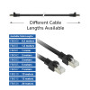 ACT FB8505 5 m S/FTP Cat.7 PUR joustava patchkaapeli, snagless RJ45, musta