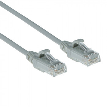 ACT harmaa 7 m LSZH U/UTP CAT6 datakeskus Slimline patchkaapeli snagless RJ45-liittimillä (DC9007)