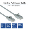 ACT harmaa 7 m LSZH U/UTP CAT6 datakeskus Slimline patchkaapeli snagless RJ45-liittimillä (DC9007)