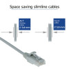 ACT harmaa 7 m LSZH U/UTP CAT6 datakeskus Slimline patchkaapeli snagless RJ45-liittimillä (DC9007)