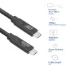 ACT AC7443 USB-C (M) – USB-C (M) -kaapeli, 24-napainen