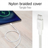 ACT USB 2.0 60W lataus-/datakaapeli USB-C - USB-C, valkoinen, 2 m (AC3081)