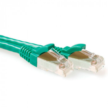 ACT vihreä 10 m S/FTP CAT6A Snagless -verkkokaapeli (FB6710)