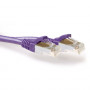 ACT violetti 1 m LSZH S/FTP CAT6A Snagless -verkkokaapeli FB8701