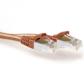 ACT FB2210 10 m Cat6a S/FTP -verkkokaapeli, RJ45, ruskea