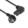 ACT AK5349 virtakaapeli Schuko CEE 7/7 -pistoke kulma IEC C15 -liitäntä kulma oikea 1 m musta