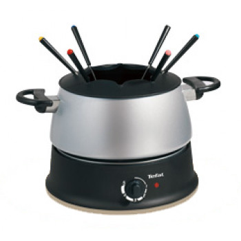 Tefal Fondue Base Ronde EF3000 sähköinen fondue-sarja, 800 W, 1,2 L, 8 haarukkaa, musta