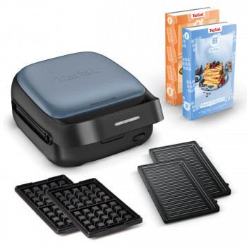 Tefal SW8674 Snack Collection voileipä- ja vohvelirauta aqua
