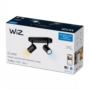 WiZ IMAGEO Spots kattovalaisin Tunable White 2x5W musta yksittäispakkaus