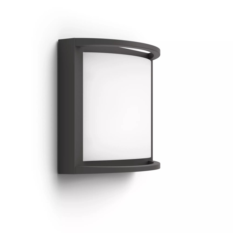 Philips Outdoor Ultra-Effiziente Samondra seinävalaisin 3,8W, 2700 Kelvin antrasiitti