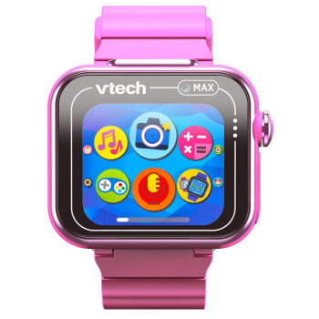 VTech KidiZoom Smart Watch MAX pinkki lasten älykello kaksoiskameroilla, 20+ peliä, aktiivisuusmittari, roiskevesitiivis