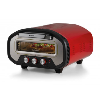 Ariete pizzauuni DA GENNARO punainen/ruostumaton teräs 2200W pizzoille enintään 30cm
