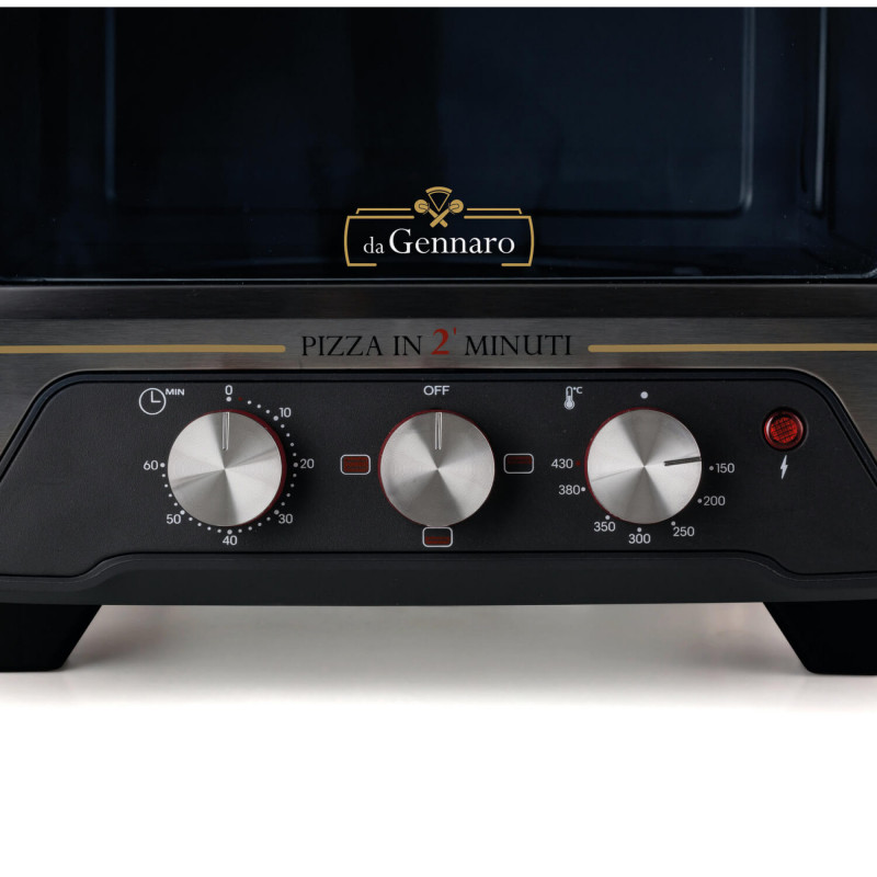 Ariete pizzauuni DA GENNARO punainen/ruostumaton teräs 2200W pizzoille enintään 30cm