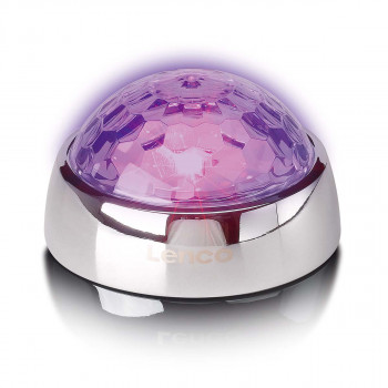 Lenco TTA-080SI levynvakauttaja RGB-diskovalolla, 250 g, hopea