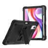 eSTUFF TAMPA Defender -kotelo Lenovo Tab K12 12,7 tuuman tabletille (ilman sisäänrakennettua näytönsuojaa) - musta