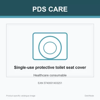 PDS CARE wc-istuimen kansi kannella, 10 cm