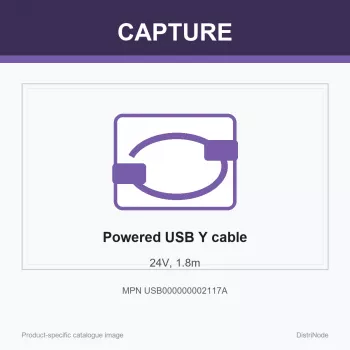 Capture kaapeli Powered USB Y 24V, 1,8 m