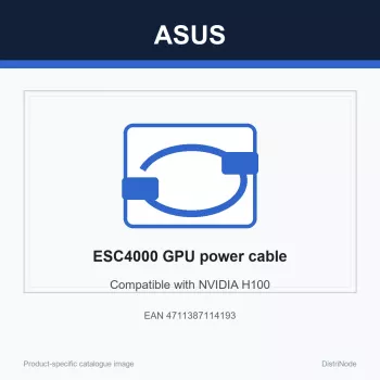 Virtajohto ASUS ESC4000-sarjaan, yhteensopiva NVIDIA H100:n kanssa, ASUS-merkki