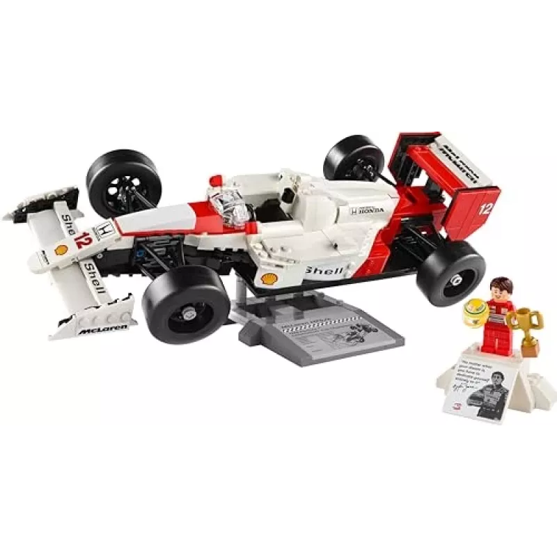 LEGO setti McLaren MP4/4 Ayrton Senna 10330 — LEGO ICONS malli mittakaavassa