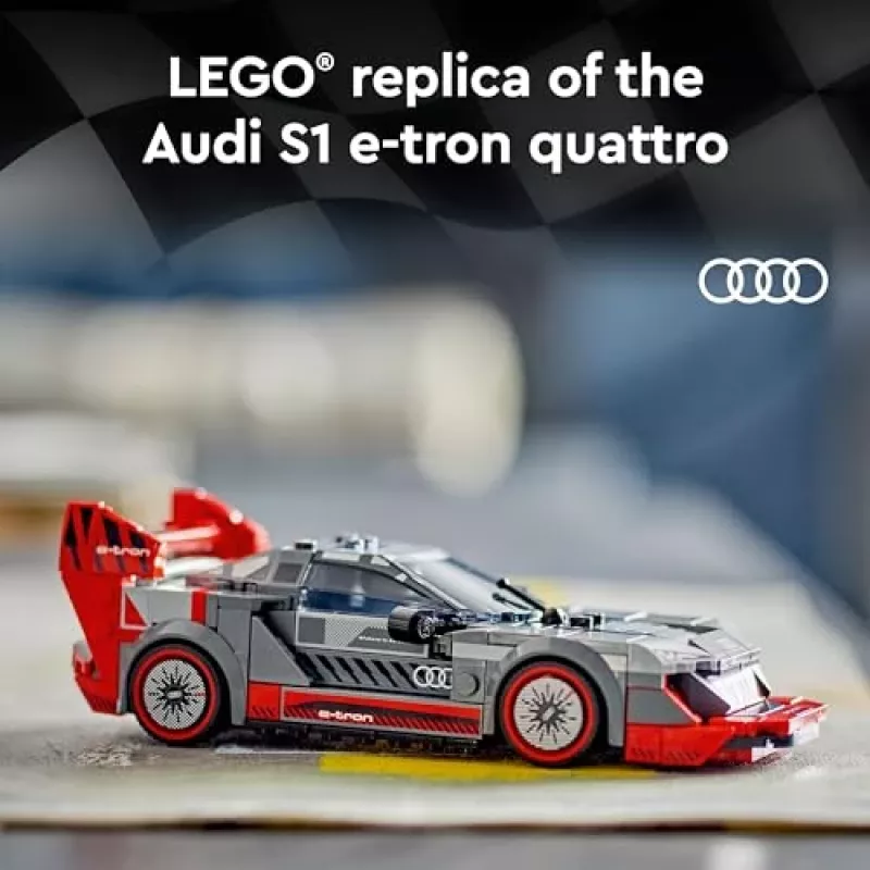 Lego Speed Champions 76921 Audi S1 E-Tron Quattro kilpa-auto-rakennussarja