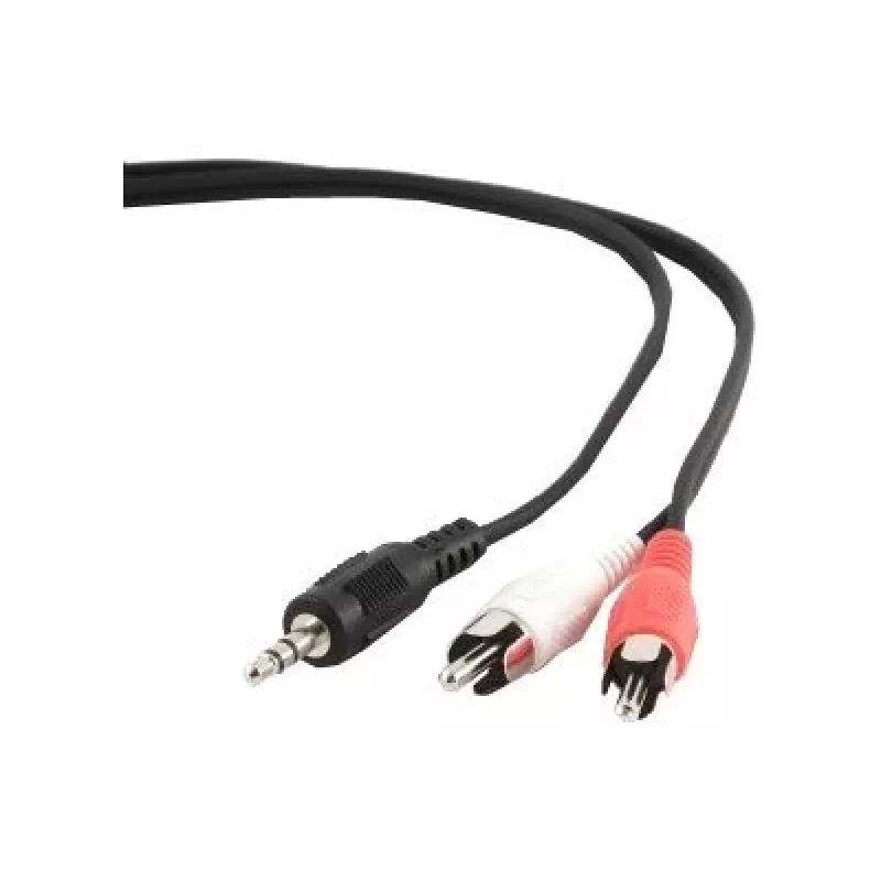 Gembird 1,5 m - 3,5 mm/2xRCA - M/M 1,5 m 3,5 mm 2 x RCA musta - punainen - valkoinen (CCA-458)