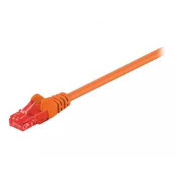 Wentronic Goobay - patch-kaapeli - RJ-45 (M) - RJ-45 (M) - 1 M - UTP - CAT 6 - muotoiltu, lukituskielekkeen suojaus - oranssi (95262)