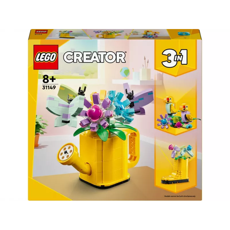 LEGO Creator kukka kastelukannussa 31149 — rakennettava kukkamalli, 420 osaa, 120×150×130 mm