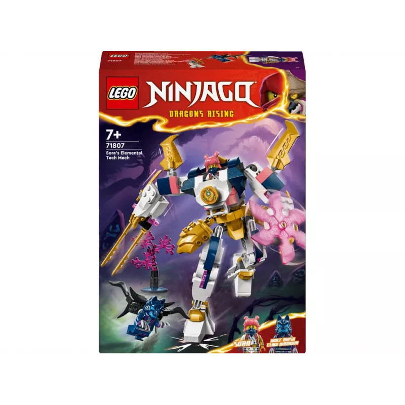 LEGO NINJAGO 71807 Soran Elemental Tech Mech Rising rakennussarja