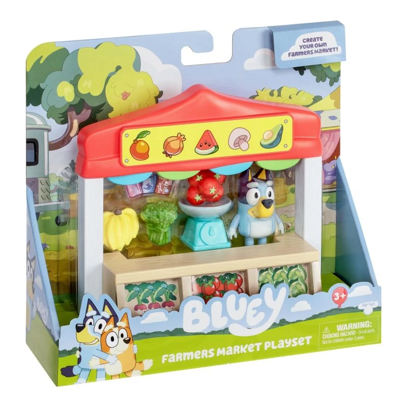 Leikkihahmosetti TMTOYS Mini Bluey ruokakauppa BLU17555 – minihahmosetti leikkihetkiin