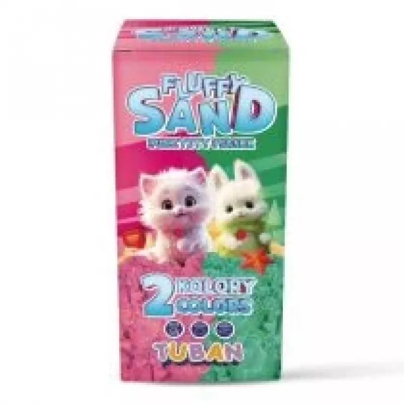Setti Fluffy Sand 2x70g pinkki/vihreä TUBAN
