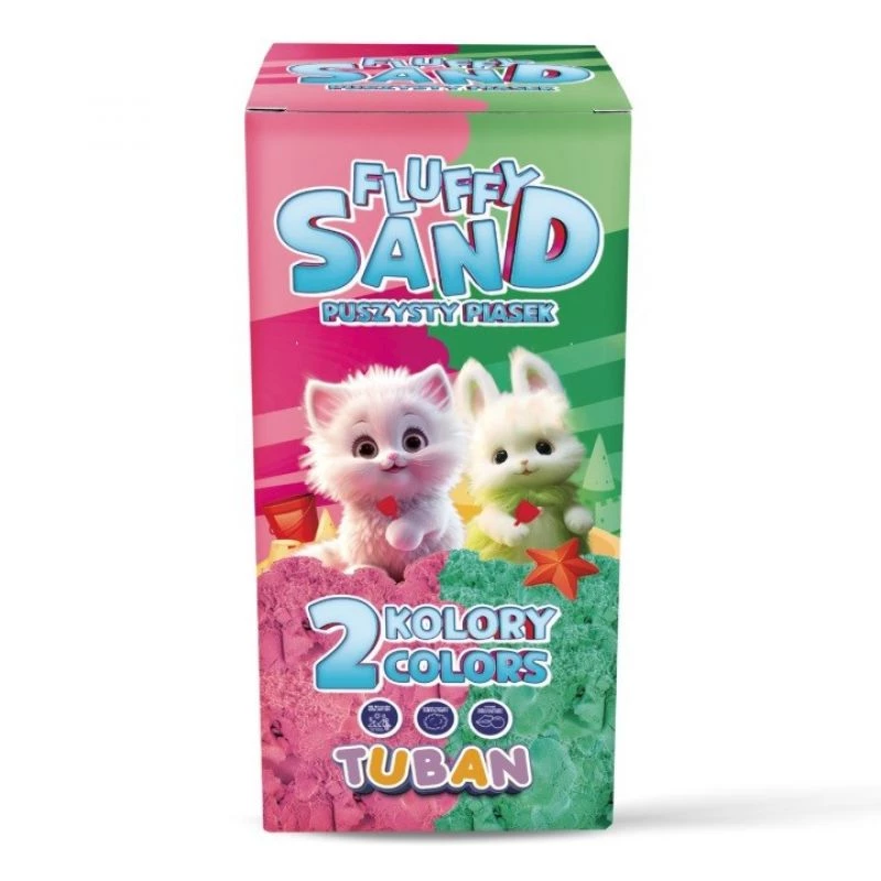 Setti Fluffy Sand 2x70g pinkki/vihreä TUBAN