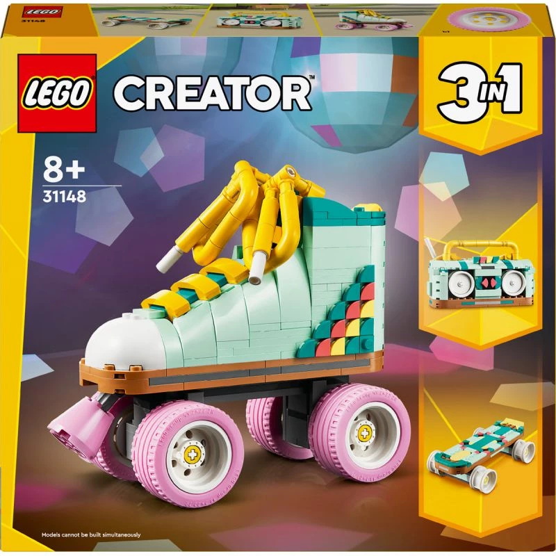 LEGO Creator rakennettavat retro-rullaluistimet setti 31148 2-in-1-malli, 342 osaa, 140×160×70 mm