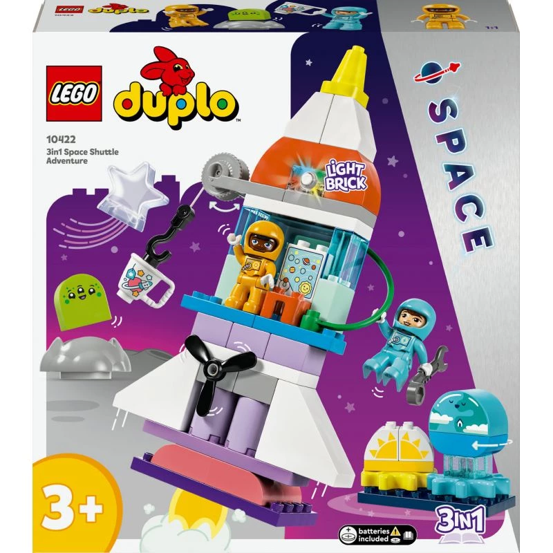 LEGO DUPLO 3in1 avaruussukkula seikkailu rakettilelu 10422