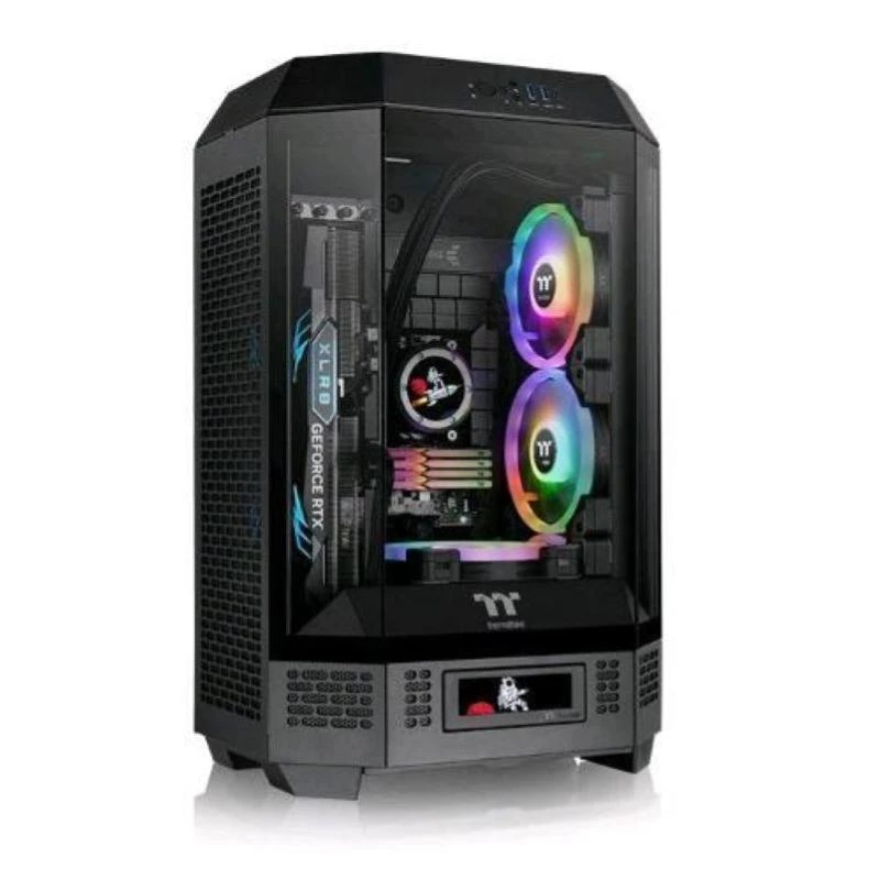 Thermaltake The Tower 300 Black Micro Tower Tempered Glass PC Gaming -kotelo
