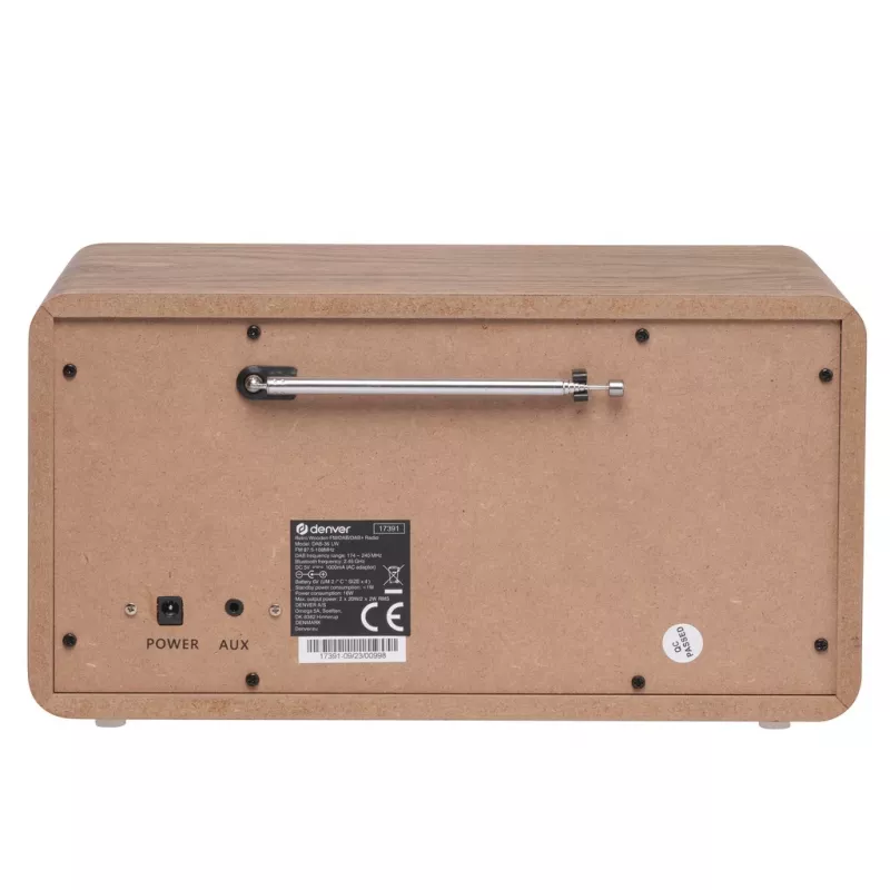 Kannettava radio Denver DAB-36LW digitaaliviritin DAB+ 5W LCD
