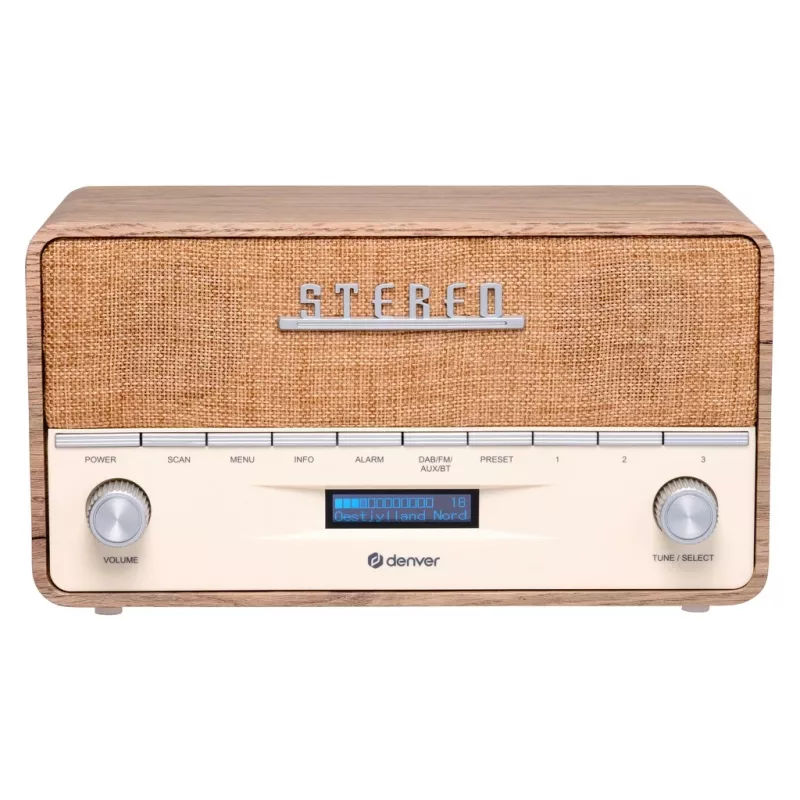 Kannettava radio Denver DAB-36LW digitaaliviritin DAB+ 5W LCD