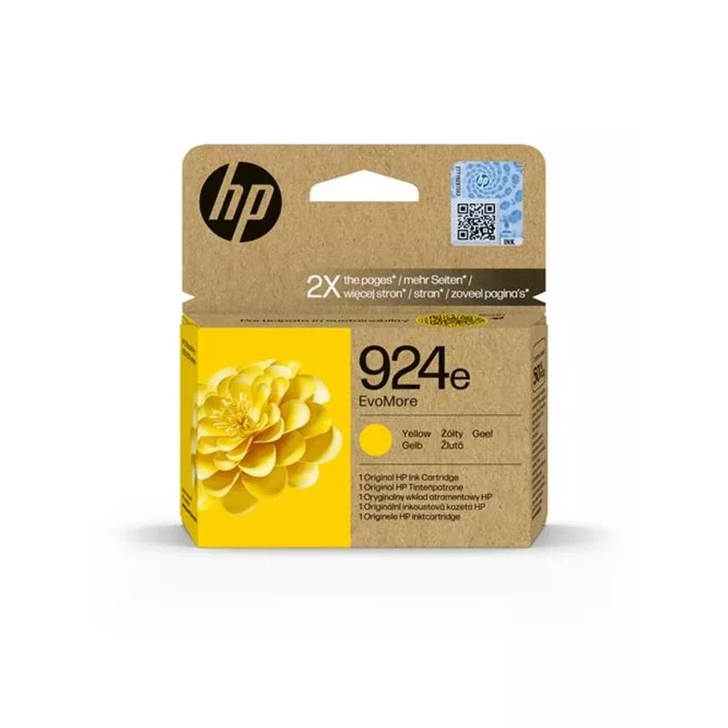 HP 924e EvoMore keltainen alkuperäinen mustekasetti