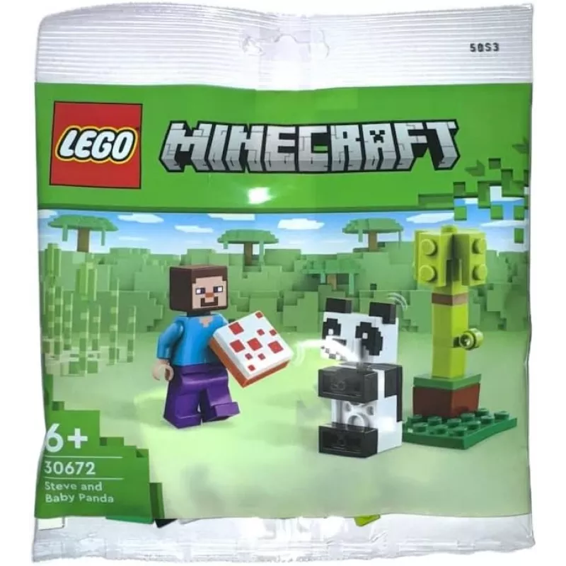 LEGO Minecraft Steve ja Baby-Panda 30672 polybag
