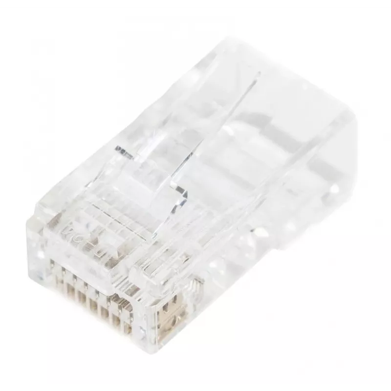 DIGITUS RJ45 modulaariliitin (8P8C) Pass-through, CAT 5e, suojaamaton, AWG 26-24, 100 kpl (X-ML-5U-EZ)