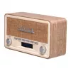 Denver DAB-18LW DAB+/FM-retroradio, Bluetooth, vaalea puujäljitelmä